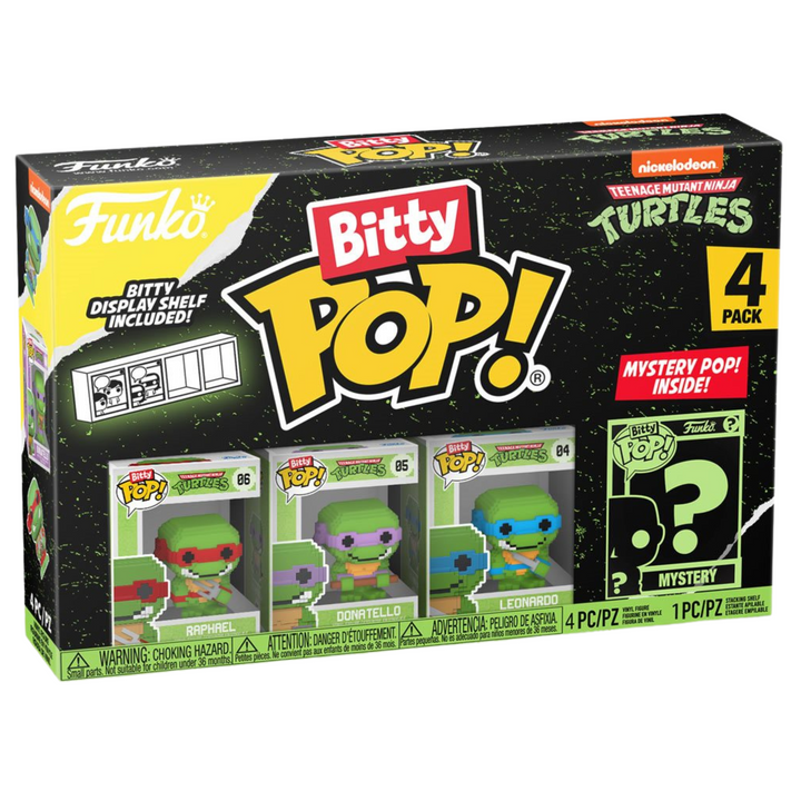 Funko Bitty Pop! Teenage Mutant Ninja Turtles Mini Collectible Toys 4-Pack