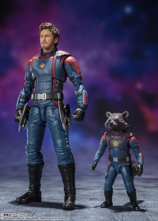 S.H. FIGUARTS GUARDIANS OF THE GALAXY: VOL. 3 - STAR LORD & ROCKET RACCOON ACTION FIGURE SET