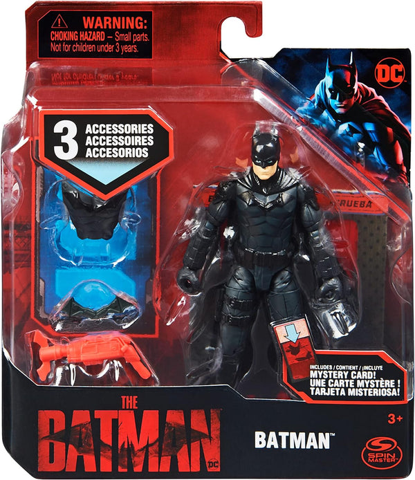 Spin Master DC Comics Batman Action Figure 10cm, With 3 Accessories and Mystery Card