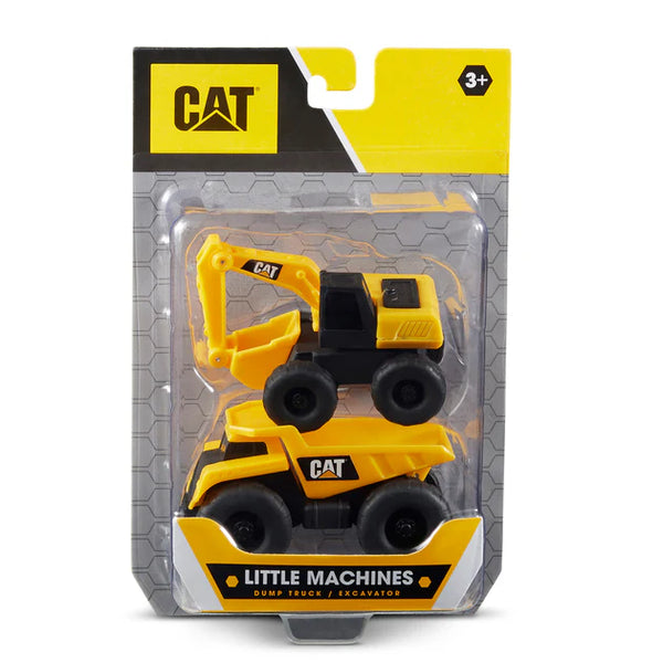 CAT Little Machines 2-Pack Dump Truck/ Excavator (Material-Plastic)