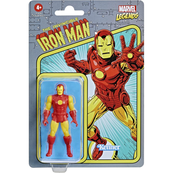 Retro Iron Man in his iconic retro red and yellow suit 3.75 inches action figure