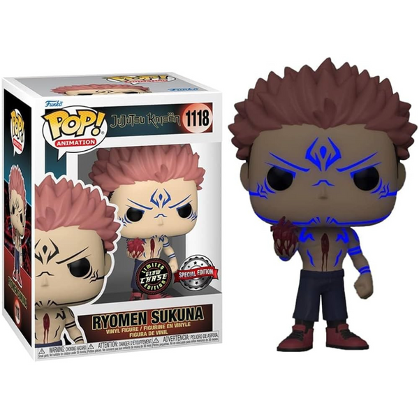 Funko Pop! Animation Jujutsu Kaisen Ryomen Sukuna, Limited Glow Chase, Special Edition *NEAR-MINT