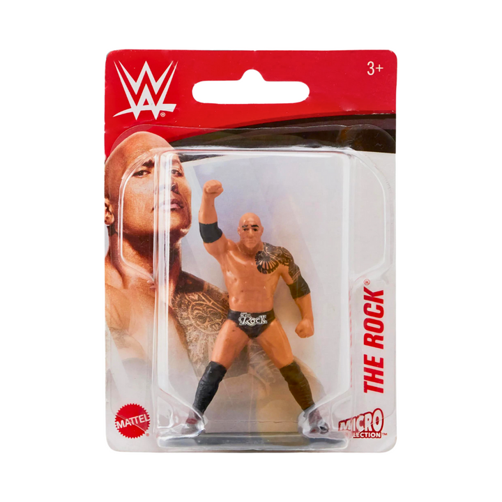 Mattel WWE Micro Collection The Rock 3' Action Figure *Not Mint