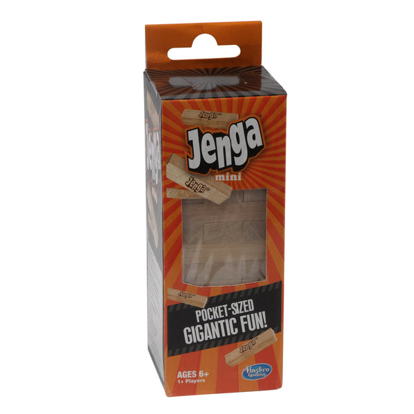 Hasbro Jenga Mini Game, Hardwood Block Stacking Tower Game