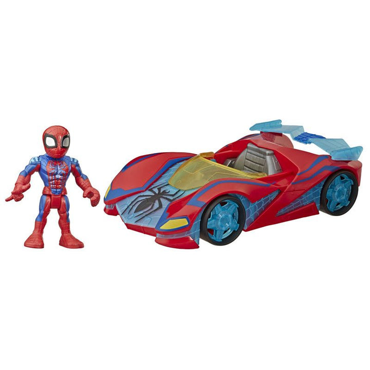 Marvel Playskool Heroes Marvel Spider-Man Web Racer, 5-Inch Figure & Vehicle Set